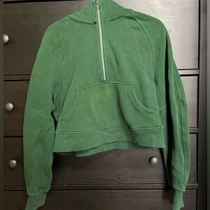 Lululemon half zip hooded scuba